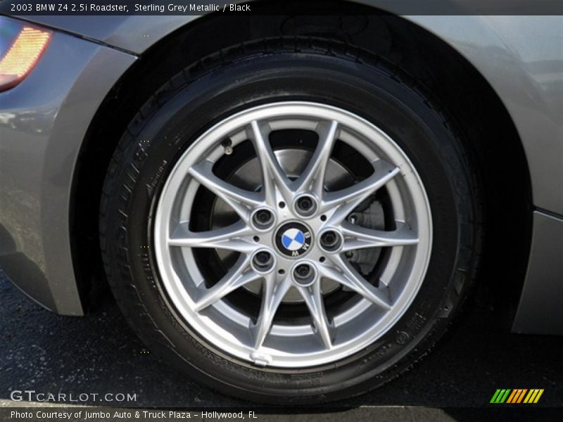 Sterling Grey Metallic / Black 2003 BMW Z4 2.5i Roadster