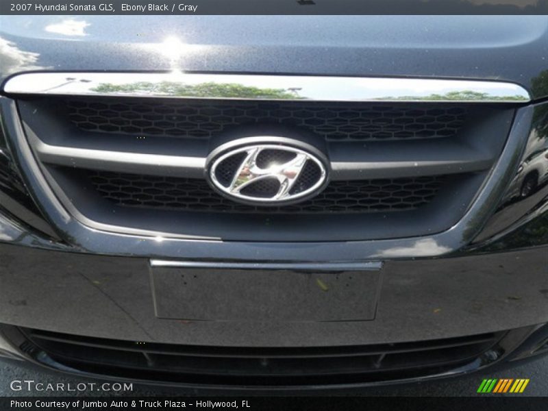 Ebony Black / Gray 2007 Hyundai Sonata GLS