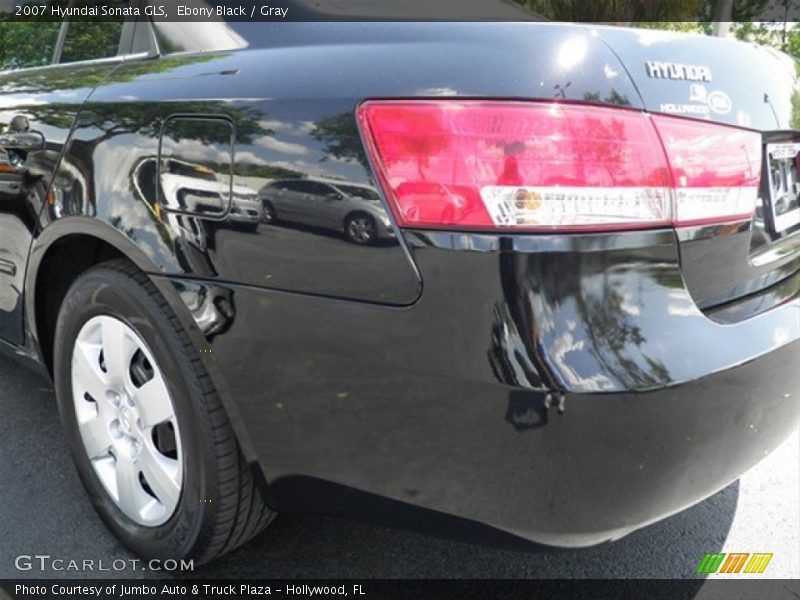 Ebony Black / Gray 2007 Hyundai Sonata GLS