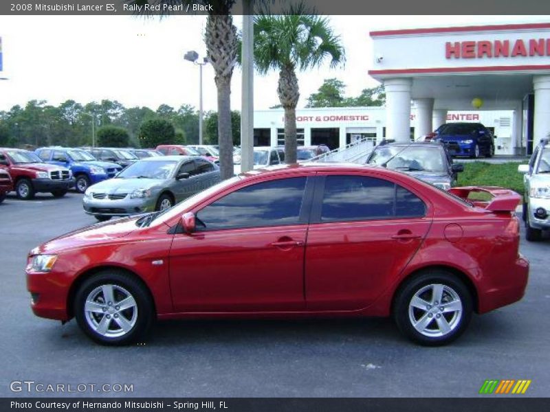 Rally Red Pearl / Black 2008 Mitsubishi Lancer ES