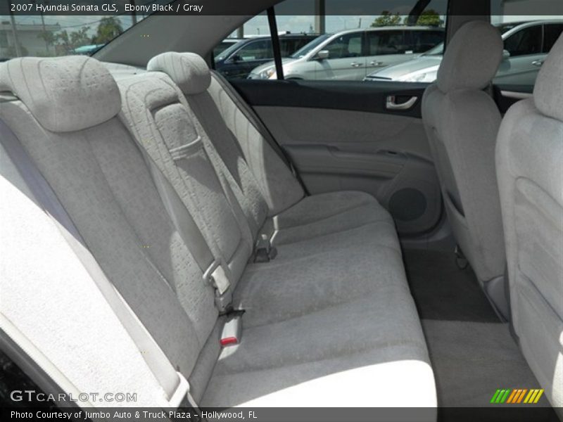 Ebony Black / Gray 2007 Hyundai Sonata GLS