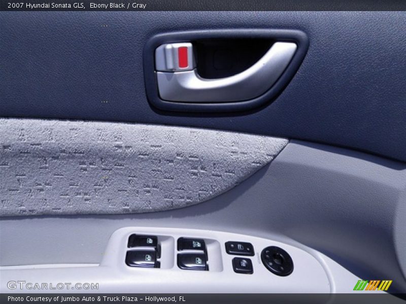Ebony Black / Gray 2007 Hyundai Sonata GLS