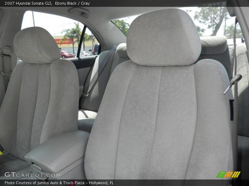 Ebony Black / Gray 2007 Hyundai Sonata GLS