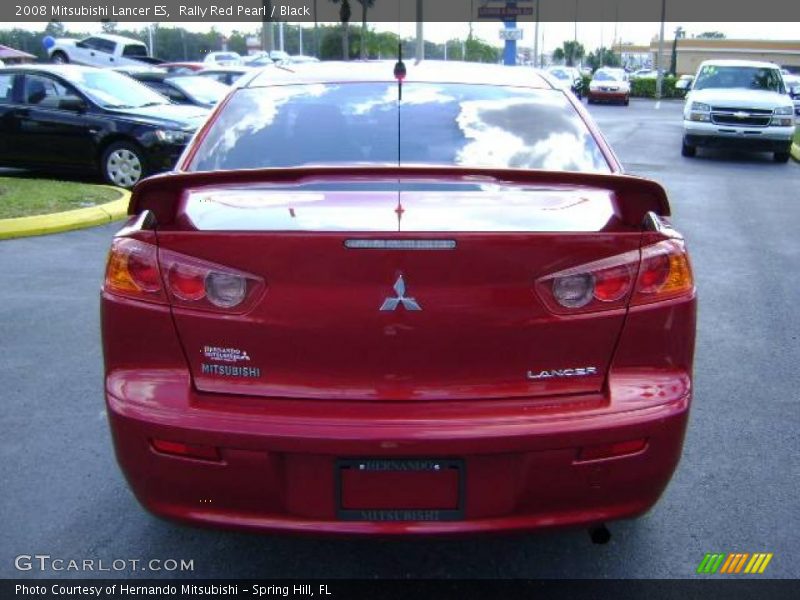 Rally Red Pearl / Black 2008 Mitsubishi Lancer ES
