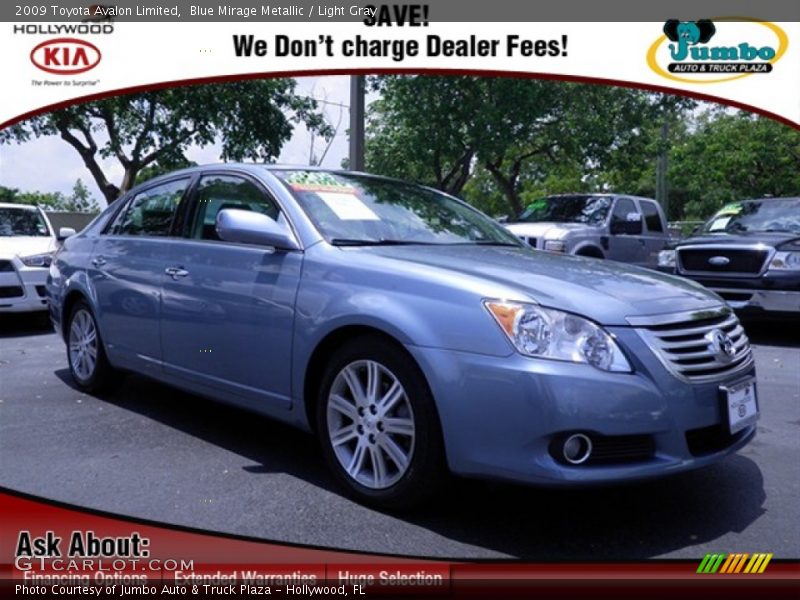 Blue Mirage Metallic / Light Gray 2009 Toyota Avalon Limited