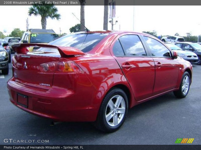 Rally Red Pearl / Black 2008 Mitsubishi Lancer ES