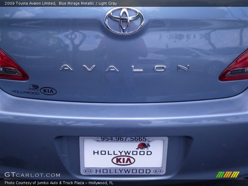 Blue Mirage Metallic / Light Gray 2009 Toyota Avalon Limited