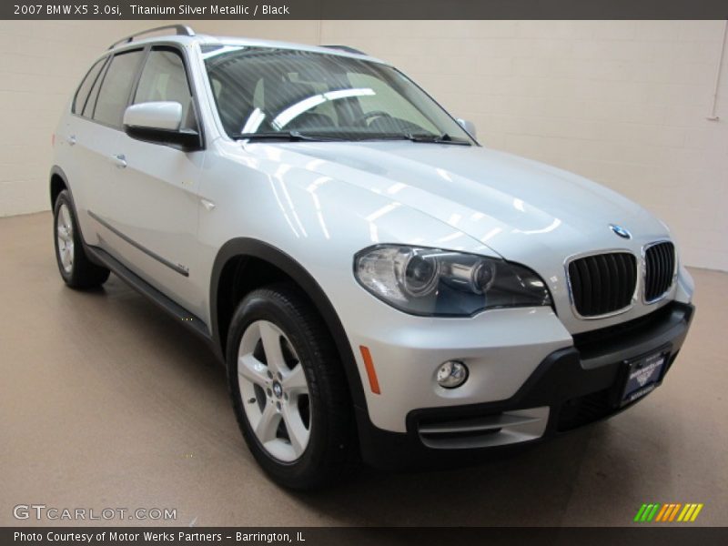 Titanium Silver Metallic / Black 2007 BMW X5 3.0si