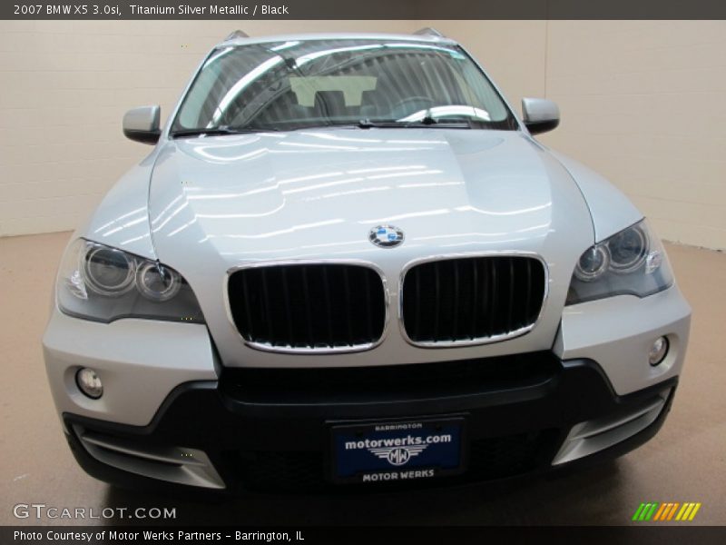 Titanium Silver Metallic / Black 2007 BMW X5 3.0si
