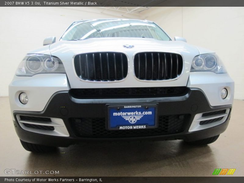 Titanium Silver Metallic / Black 2007 BMW X5 3.0si