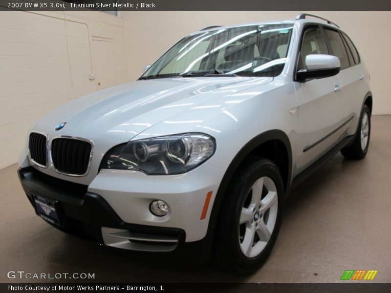 Titanium Silver Metallic / Black 2007 BMW X5 3.0si