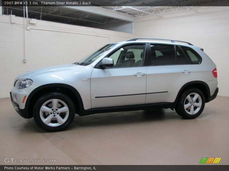 Titanium Silver Metallic / Black 2007 BMW X5 3.0si