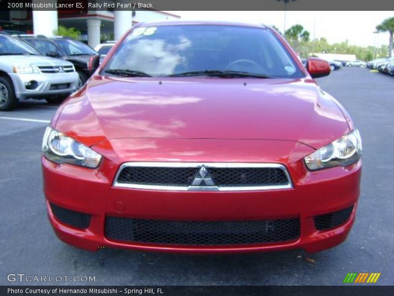 Rally Red Pearl / Black 2008 Mitsubishi Lancer ES
