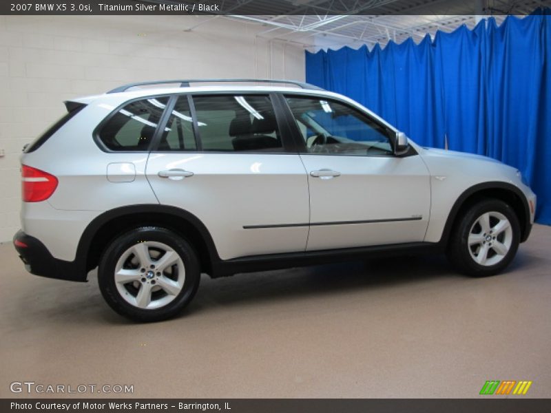 Titanium Silver Metallic / Black 2007 BMW X5 3.0si
