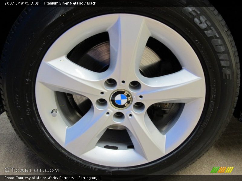 Titanium Silver Metallic / Black 2007 BMW X5 3.0si