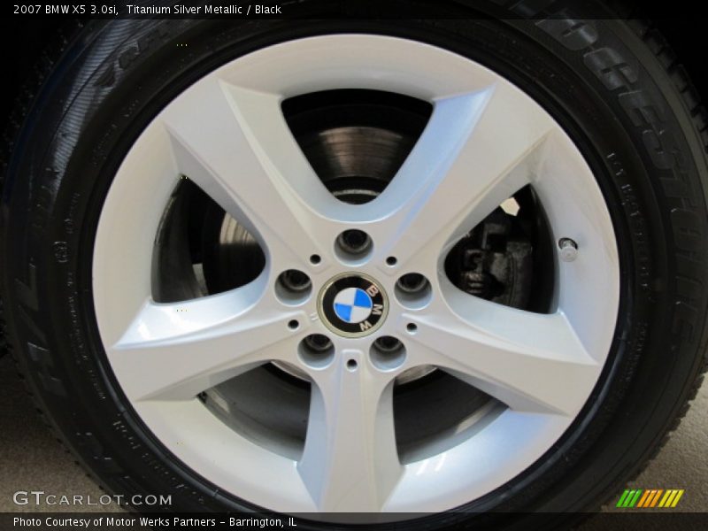 Titanium Silver Metallic / Black 2007 BMW X5 3.0si