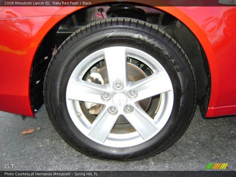 Rally Red Pearl / Black 2008 Mitsubishi Lancer ES