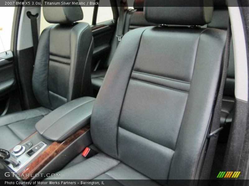 Titanium Silver Metallic / Black 2007 BMW X5 3.0si