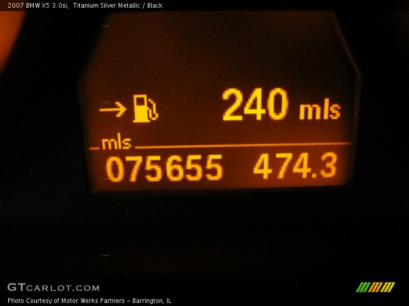 Titanium Silver Metallic / Black 2007 BMW X5 3.0si