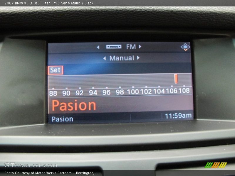 Titanium Silver Metallic / Black 2007 BMW X5 3.0si