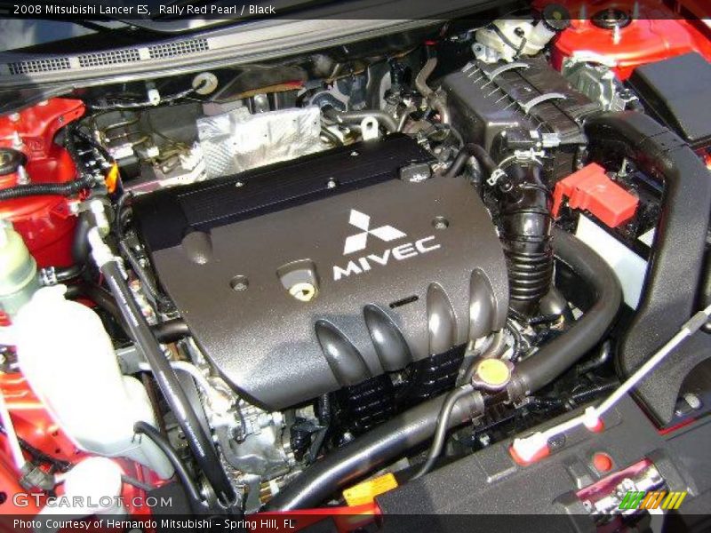 Rally Red Pearl / Black 2008 Mitsubishi Lancer ES