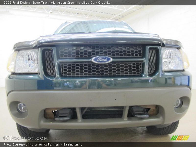Aspen Green Metallic / Dark Graphite 2002 Ford Explorer Sport Trac 4x4