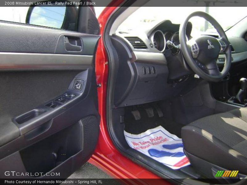 Rally Red Pearl / Black 2008 Mitsubishi Lancer ES