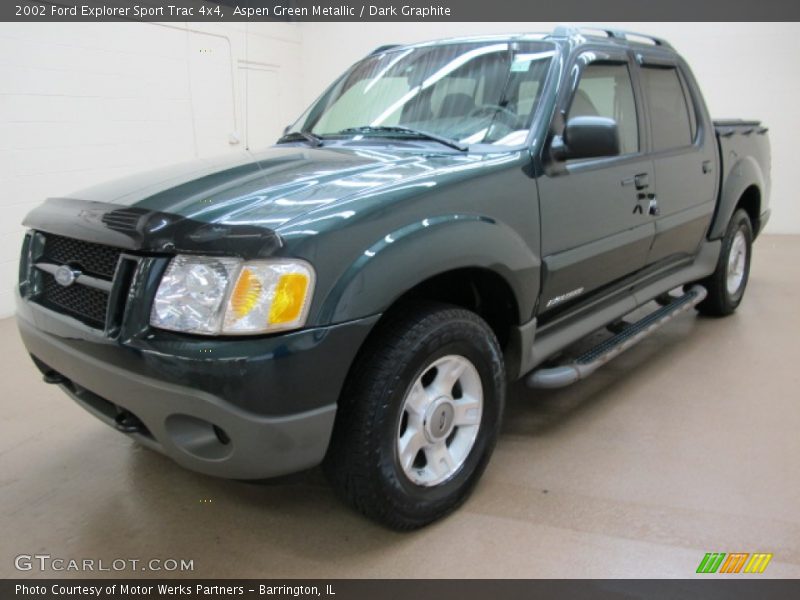 Aspen Green Metallic / Dark Graphite 2002 Ford Explorer Sport Trac 4x4