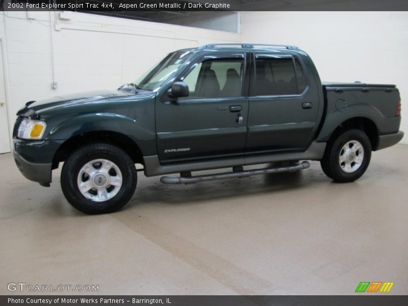 Aspen Green Metallic / Dark Graphite 2002 Ford Explorer Sport Trac 4x4