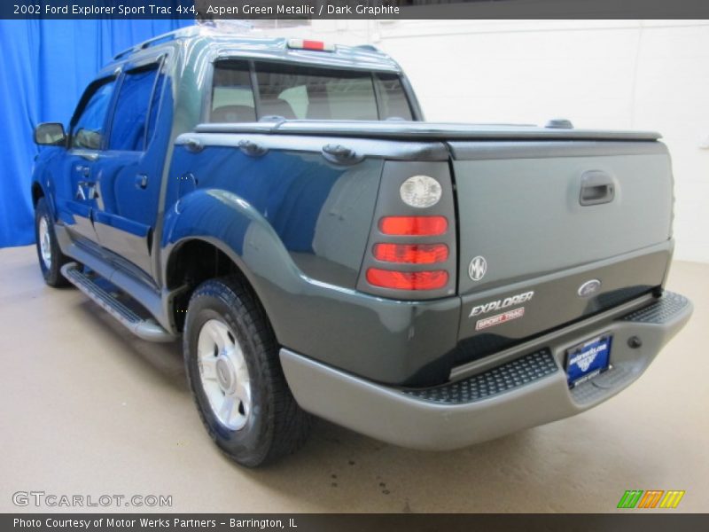 Aspen Green Metallic / Dark Graphite 2002 Ford Explorer Sport Trac 4x4