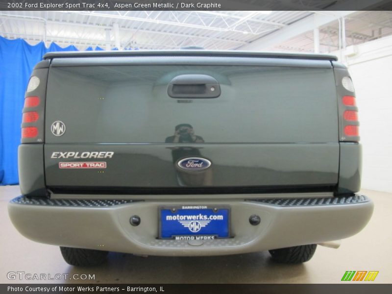 Aspen Green Metallic / Dark Graphite 2002 Ford Explorer Sport Trac 4x4