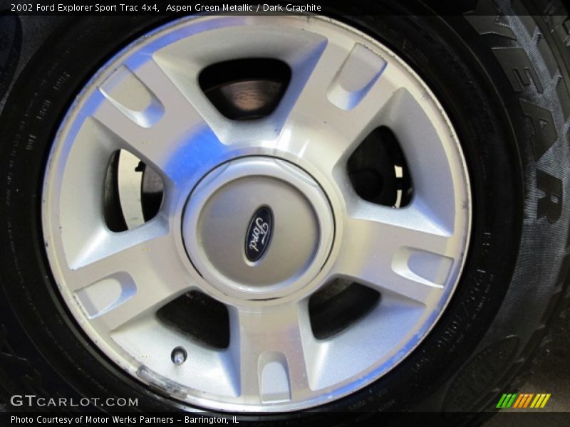 Aspen Green Metallic / Dark Graphite 2002 Ford Explorer Sport Trac 4x4