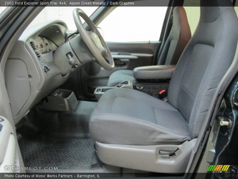 Aspen Green Metallic / Dark Graphite 2002 Ford Explorer Sport Trac 4x4