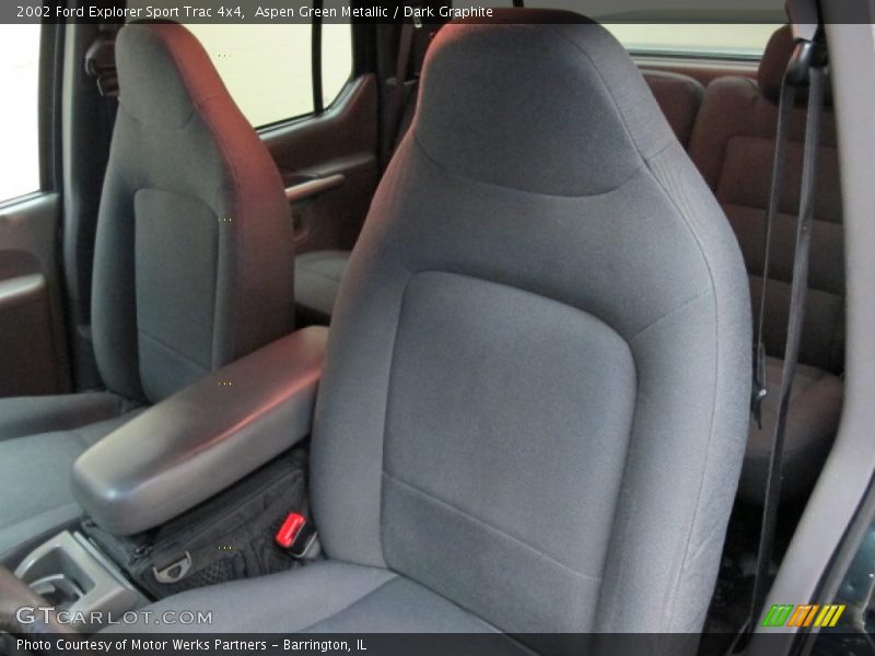 Aspen Green Metallic / Dark Graphite 2002 Ford Explorer Sport Trac 4x4