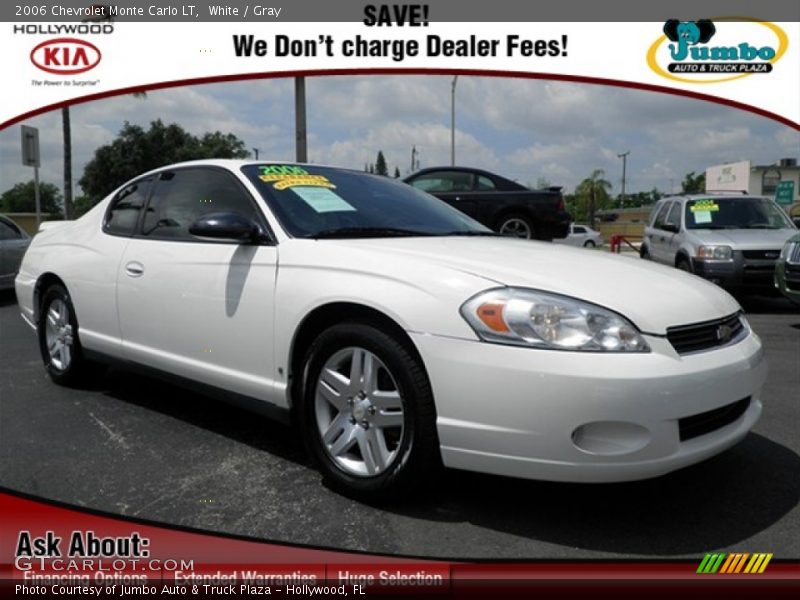 White / Gray 2006 Chevrolet Monte Carlo LT