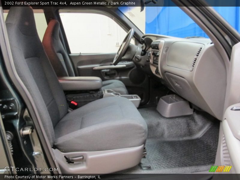 Aspen Green Metallic / Dark Graphite 2002 Ford Explorer Sport Trac 4x4