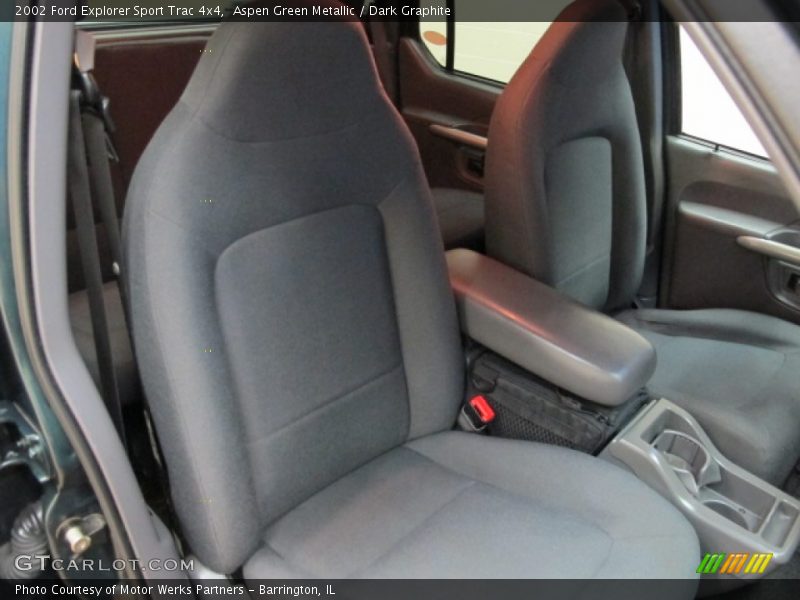 Aspen Green Metallic / Dark Graphite 2002 Ford Explorer Sport Trac 4x4