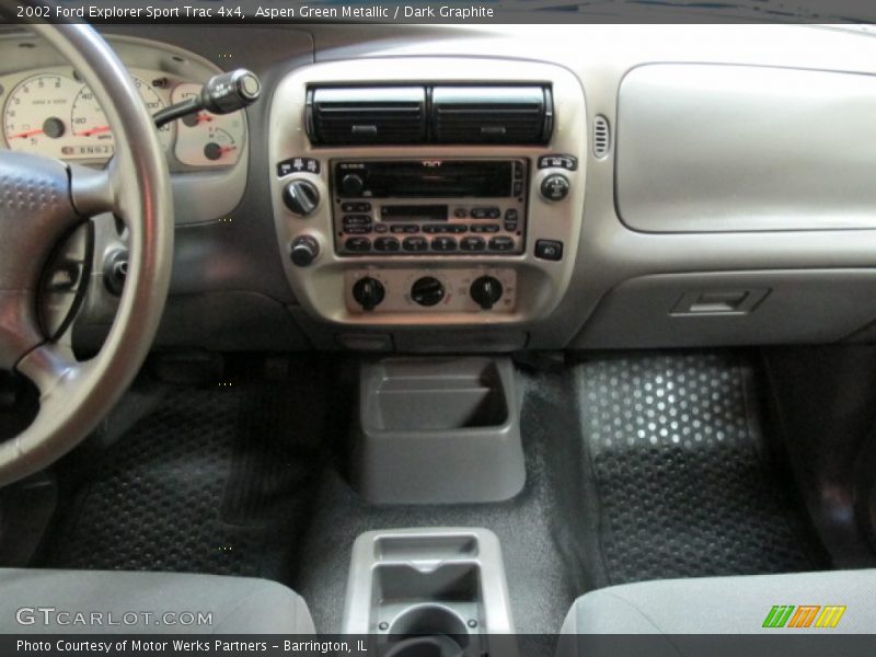 Aspen Green Metallic / Dark Graphite 2002 Ford Explorer Sport Trac 4x4