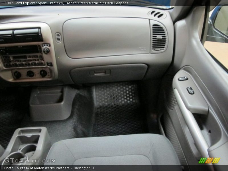 Aspen Green Metallic / Dark Graphite 2002 Ford Explorer Sport Trac 4x4