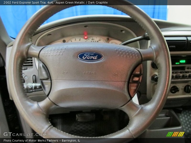 Aspen Green Metallic / Dark Graphite 2002 Ford Explorer Sport Trac 4x4
