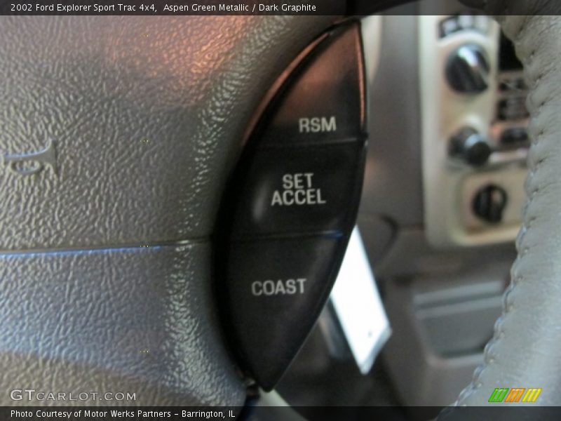 Aspen Green Metallic / Dark Graphite 2002 Ford Explorer Sport Trac 4x4