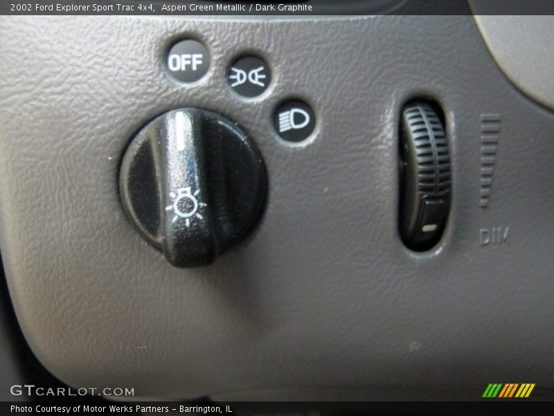 Aspen Green Metallic / Dark Graphite 2002 Ford Explorer Sport Trac 4x4