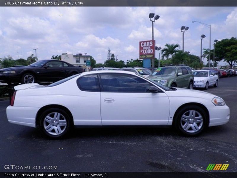 White / Gray 2006 Chevrolet Monte Carlo LT