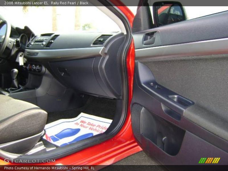 Rally Red Pearl / Black 2008 Mitsubishi Lancer ES