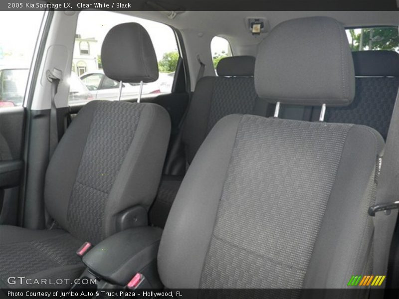 Clear White / Black 2005 Kia Sportage LX