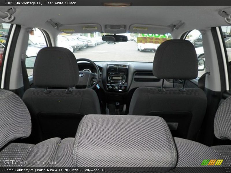 Clear White / Black 2005 Kia Sportage LX