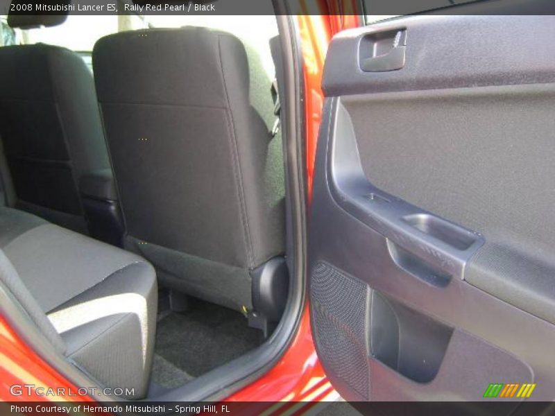 Rally Red Pearl / Black 2008 Mitsubishi Lancer ES