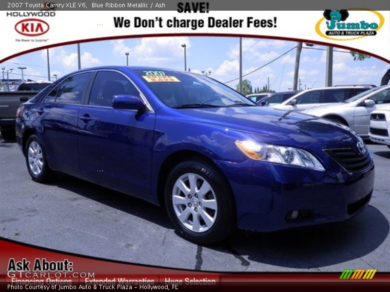 Blue Ribbon Metallic / Ash 2007 Toyota Camry XLE V6