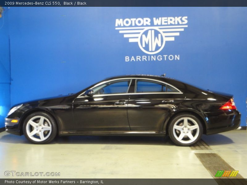 Black / Black 2009 Mercedes-Benz CLS 550