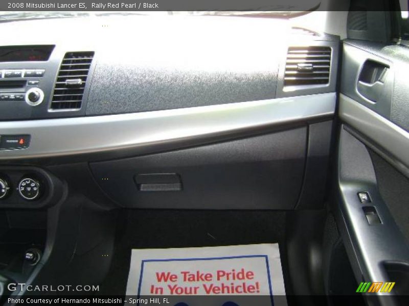 Rally Red Pearl / Black 2008 Mitsubishi Lancer ES
